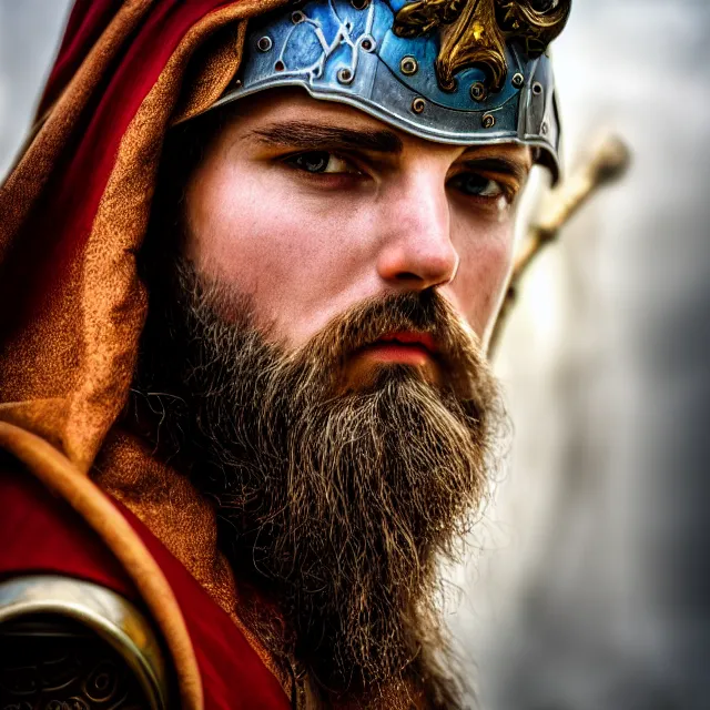 Image similar to photo of a beautiful! holy cleric warrior with, highly detailed, 8 k, hdr smooth, sharp focus, high resolution, award - winning photo, dslr, 5 0 mm