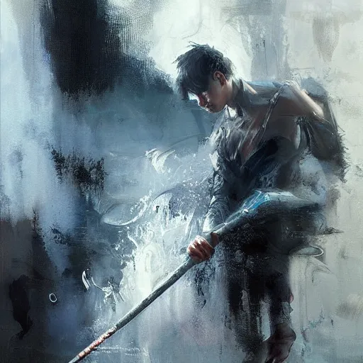 Prompt: prince zuko water bending, jeremy mann painting