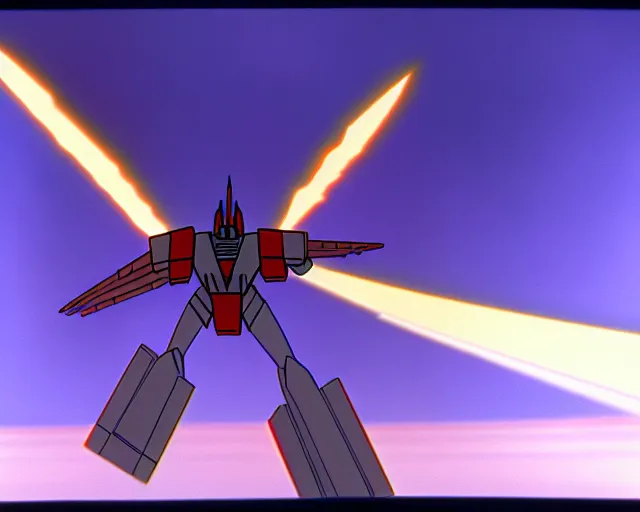 Image similar to ! dream g 1 starscream on transformers ( 1 9 8 4 ), animated cartoon series, still frame, blu - ray transfer 5 k