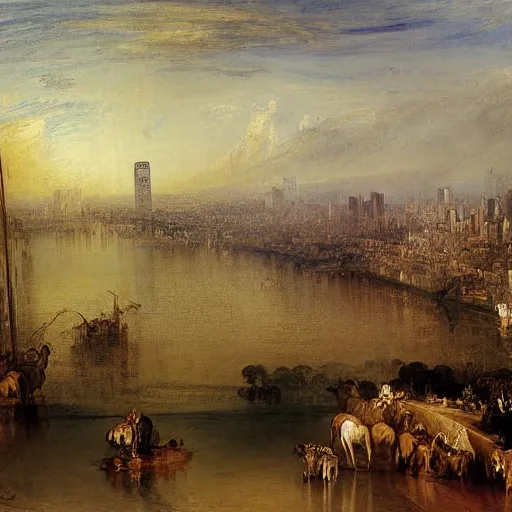 Image similar to sao paulo painted by william turner