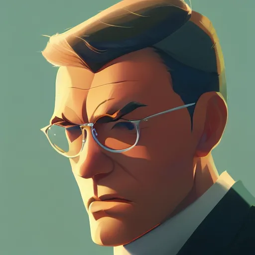 Image similar to face icon minimalist agent 0 0 7, loftis, cory behance hd by jesper ejsing, by rhads, makoto shinkai and lois van baarle, ilya kuvshinov, rossdraws global illumination