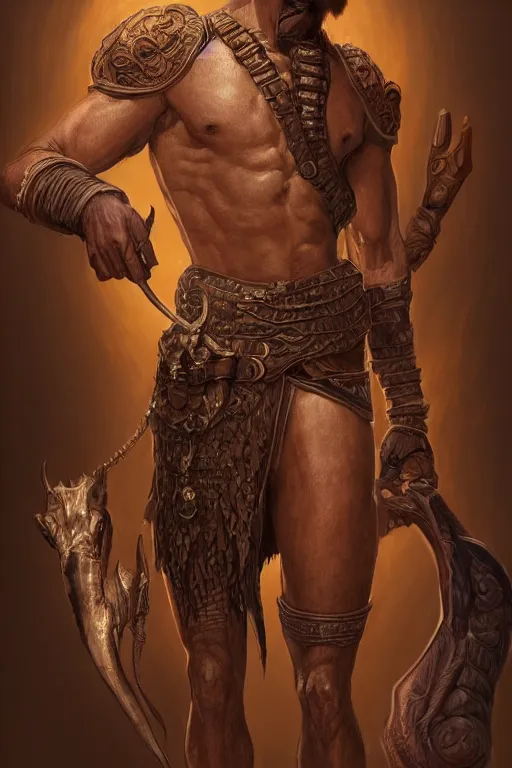 Image similar to ultra realistic illustration, a half man, half camel warrior from baldurs gate and diablo, intricate from baldurs gate, elegant, highly detailed, digital painting, artstation, concept art, smooth, sharp focus, illustration, art by artgerm and greg rutkowski and alphonse mucha