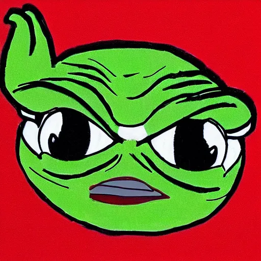 Image similar to pepe feelsgoodman face, photorealistic