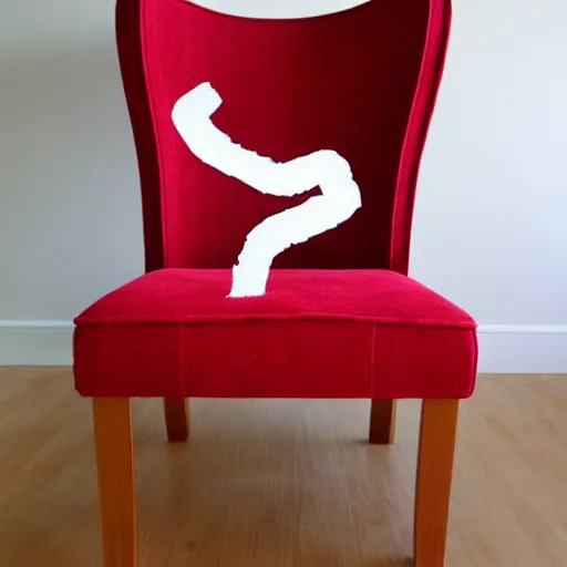 Image similar to upholstery ghostery. poltergeist. sheetghost made of chair fabric