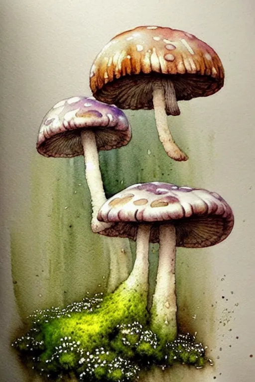 Image similar to soft muted colors!!!!!! ( ( ( ( ( ( watercolor giant flowers, giant mushrooms, moss granular dripping running. ) ) ) ) ) ) ) ) by jean baptiste monge!!!!!!!!!!!!!!!!!!!!!!!!!!!!!!