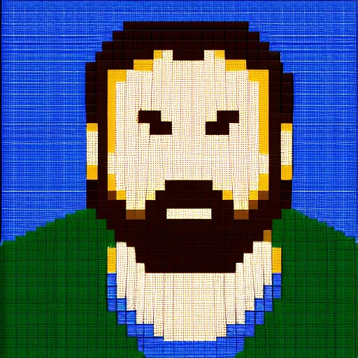 Image similar to Rich Evans pixel art