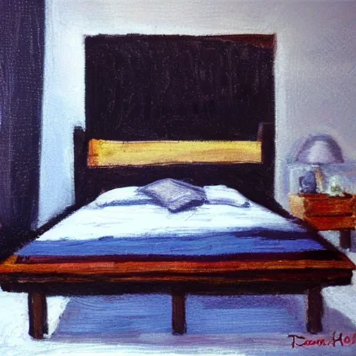 Image similar to a bedroom by tom holland