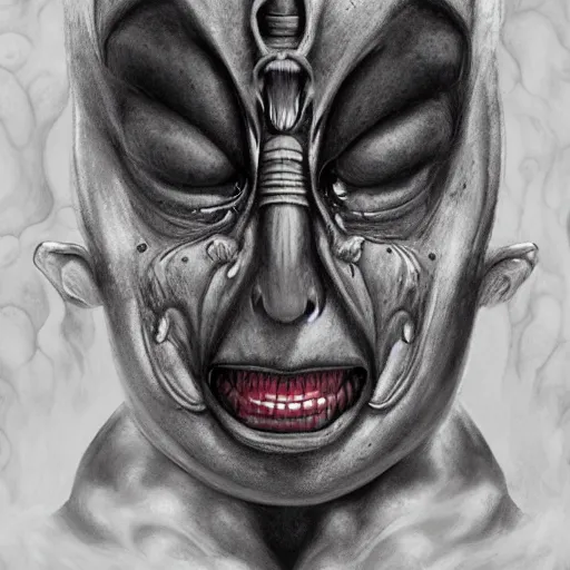 Image similar to naraka buddhist demon korean female, angry female alien, epic samurai warrrior, tubular creature, blood vessels, no face, dystopian surrealism, alex ries zdzisław beksinski, symmetrical long head, smooth marble surfaces, smooth marble surfaces, detailed ink illustration, detailed ink illustration, raiden metal gear, cinematic smooth stone, deep aesthetic