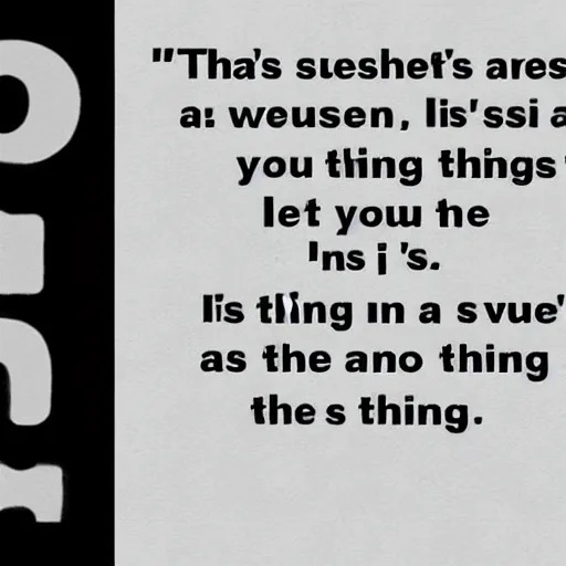 Image similar to That's right, an 'I' is a one. The 'I' is the opposite of what you think you are. What is an 'I'? A you. A 'you' is the opposite of an 'I.' There is only one thing, there is no 'I' and no 'you' there is just one thing, there is no place in the universe that is not part of that.