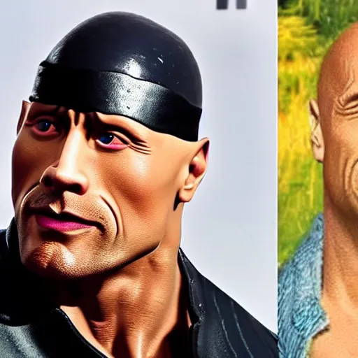 Image similar to Dwayne Johnson is Syndrome from the Incredibles