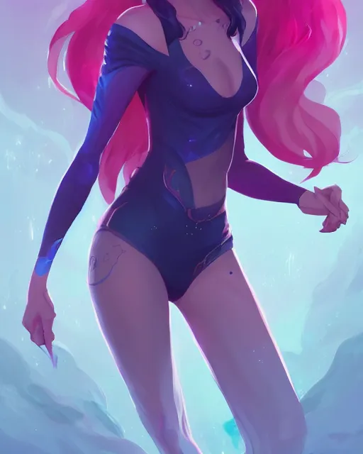 Image similar to a portrait of a beautiful full body Stella Maeve dark magic, art by lois van baarle and loish and ross tran and rossdraws and sam yang and samdoesarts and artgerm, digital art, highly detailed, intricate, sharp focus, Trending on Artstation HQ, deviantart, unreal engine 5, 4K UHD image