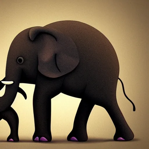 Image similar to an elephant wearing a tutu, concept art