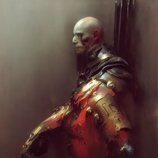 Image similar to the death bringer by ruan jia, portrait