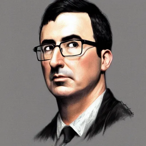 Image similar to portrait of stoic looking john oliver as in the vigo carpathian painting, military uniform, fantasy, intricate, elegant, beautiful, highly detailed, charcoal, centered, dark, smokey, full body,, 4 k, digital painting, artstation, concept art, smooth, sharp focus, illustration, art by artgerm and greg rutkowski and alphonse mucha