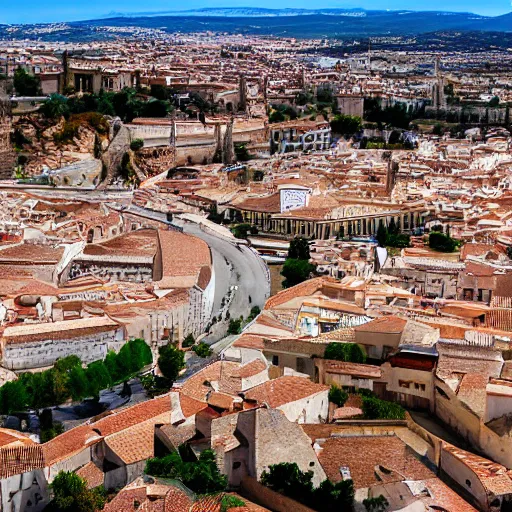 Image similar to city of zamora in spain, futuristic, high quality photo
