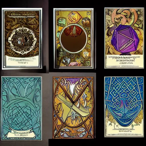 Image similar to Dungeons & Dragons, art nouveau,