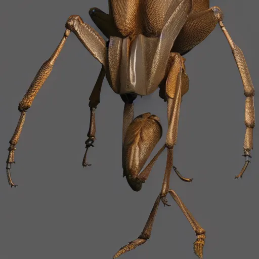 Prompt: a large insect with long legs and long legs, concept art by Michelangelo, polycount, antipodeans, full body, 8k 3d, hd mod