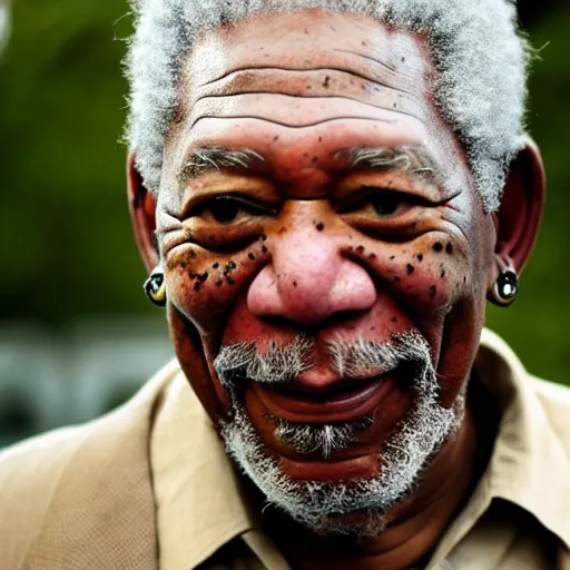 Prompt: morgan freeman as god