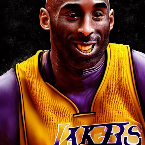 Image similar to kobe bryant in the style of Joel Santana, digital art, amazing detail, cgsociety, artstation