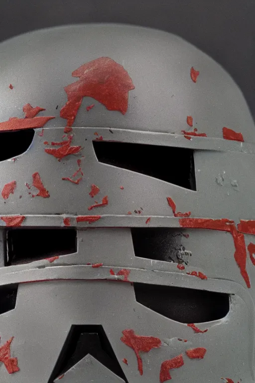 Image similar to wide angle full view 65mm film boba fett battle damaged armor scorched. screenshot from 1977 Star Wars dull muted colors tatoonie
