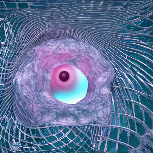 Image similar to The universe experiencing itself by Lynda Benglis, third eye, octane render, very very beautiful, stunning, twisted, transparent, ethereal, 4k, 8k