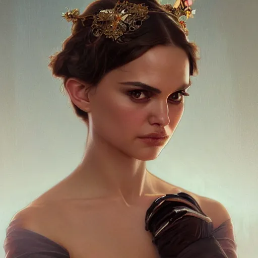 Prompt: anger hell, natalie portman and mila kunis, intricate, elegant, highly detailed, digital painting, artstation, concept art, smooth, sharp focus, illustration, art by artgerm and greg rutkowski and alphonse mucha and william - adolphe bouguereau