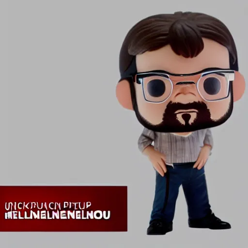 Prompt: very very intricate photorealistic photo of jean luc melenchon funko pop on a white background, award - winning details