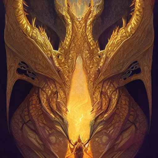 Prompt: symmetry!! smaug dragon, intricate, elegant, highly detailed, digital painting, artstation, concept art, smooth, sharp focus, illustration, art by artgerm and greg rutkowski and alphonse mucha