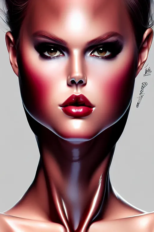 Image similar to Latex by Artgerm and WLOP