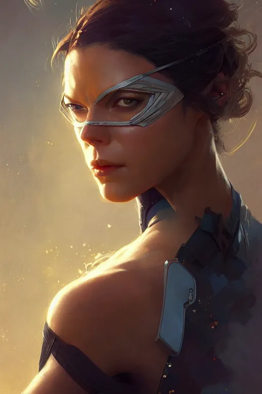 Prompt: aeon flux as ms marvel profile picture by Greg Rutkowski, matte painting, intricate, fantasy concept art, elegant, by Stanley Artgerm Lau, WLOP, golden ratio, thomas kindkade, alphonse mucha, loish, norman Rockwell,
