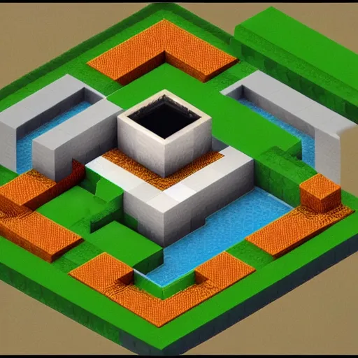 Image similar to isometric view of minecraft