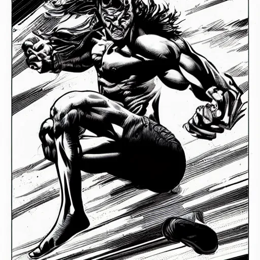 Prompt: utopic drive in the style of art mike deodato