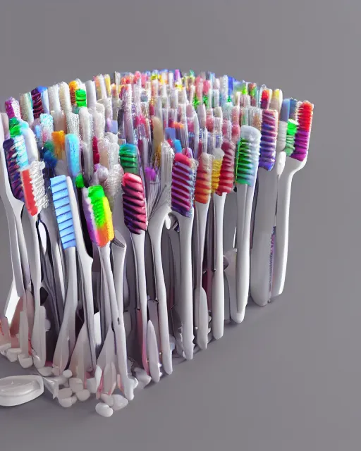 Image similar to advertising, toothbrush, hd, hyper detailed, 4 k