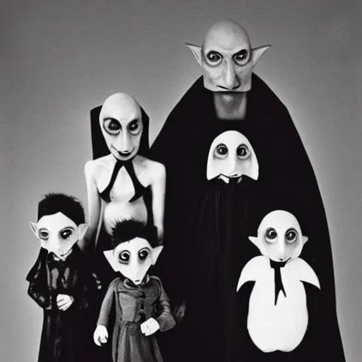 Image similar to nosferatu family photo