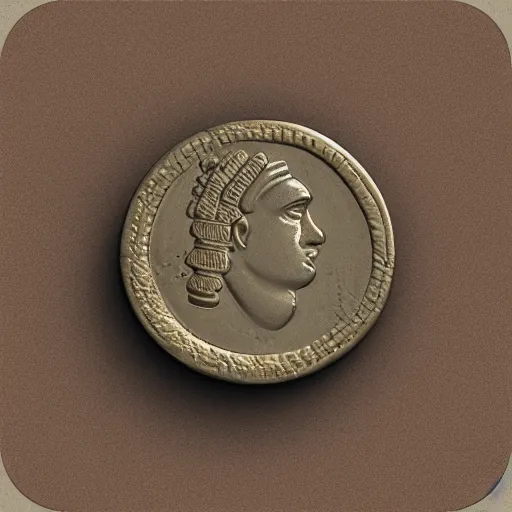 Prompt: ancient coin texture