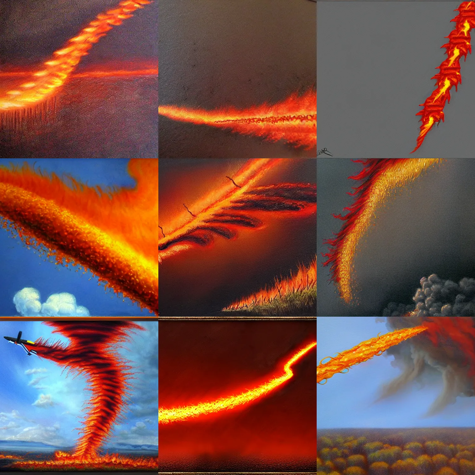 Prompt: firenado, realistic, highly detailed, photorealistic