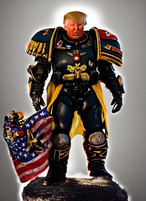 Prompt: donald trump is a space marine, unreal engine 5