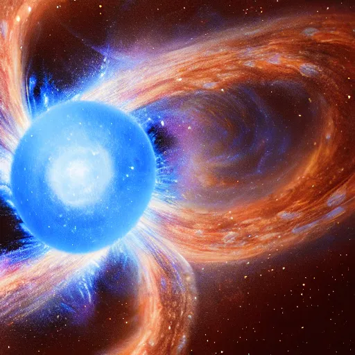 Image similar to gravitational galactic maelstrom, blue fire, vray, highly detailed