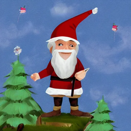 Image similar to Robert Malone as a gnome