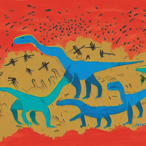 Image similar to dinosaurs by John piper