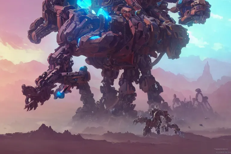 Image similar to watcher machine mecha animal beast robot of horizon forbidden west horizon zero dawn bioluminiscence, behance hd by jesper ejsing, by rhads, makoto shinkai and lois van baarle, ilya kuvshinov, rossdraws global illumination