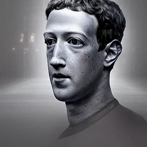 Image similar to cyborg mark zuckerberg