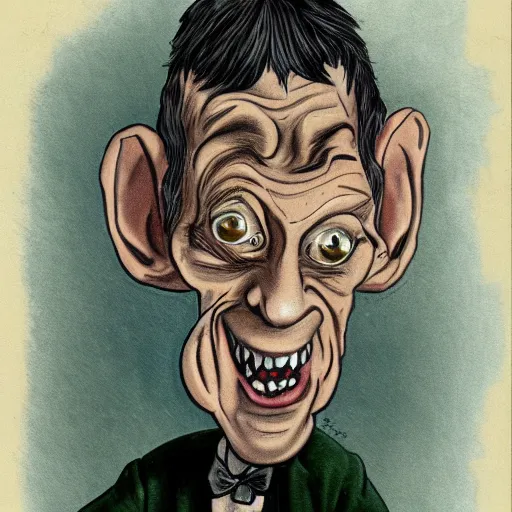 Image similar to caricature of gollum