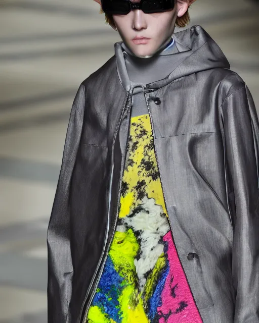 Image similar to hyperrealistic and heavy detailed 2321s balenciaga runway show, Leica SL2 50mm, vivid color, high quality, high textured, POKEMON