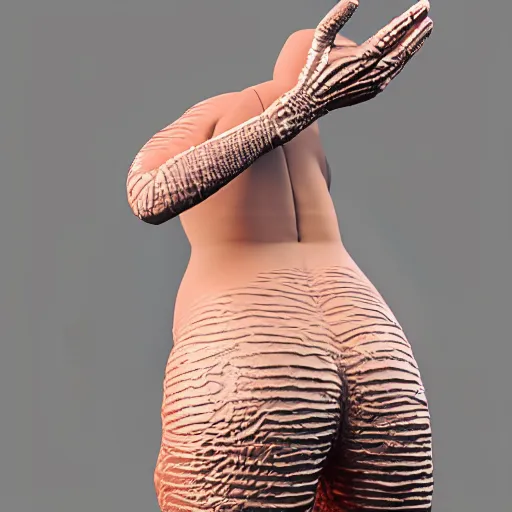 Prompt: 3d beautiful art render blender render of the queen of england twerking