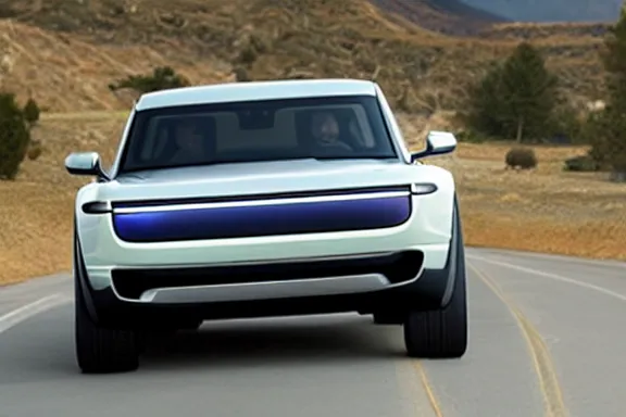 Image similar to a sports car designed by rivian