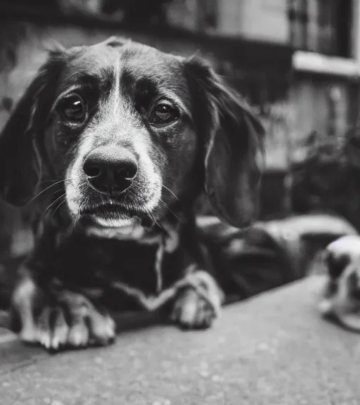 Prompt: portrait of dog, cinematic,4k,35mm,street photo, 4k,35mm,street photo, epic