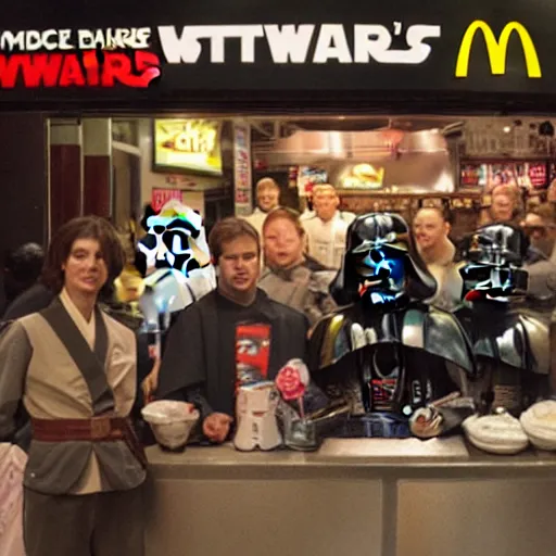 Prompt: McDonald's in the star wars universe