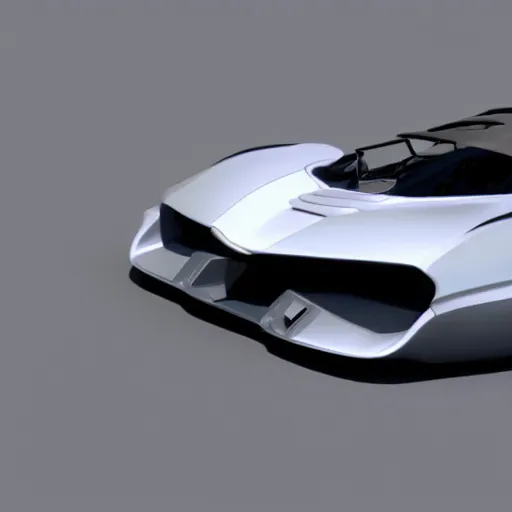 Image similar to render of futuristic supercar