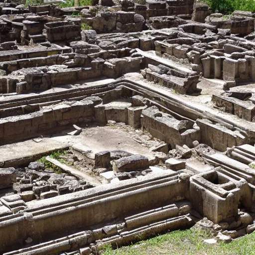 Image similar to Ruins of an walmart Temple in mesopotanian ancient city, walmart temple, award winning photo